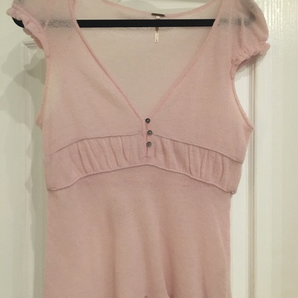 Pretty lilac pink Free People Knit shirt - Picture 3 of 3